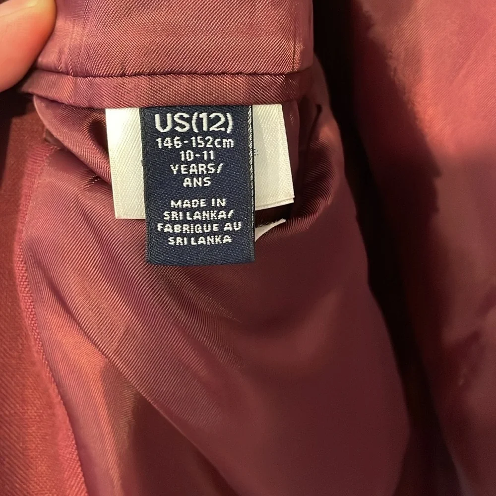 Kellenberg Latin School Lands' End Burgundy Blazer. Size 12 - Picture 4 of 5